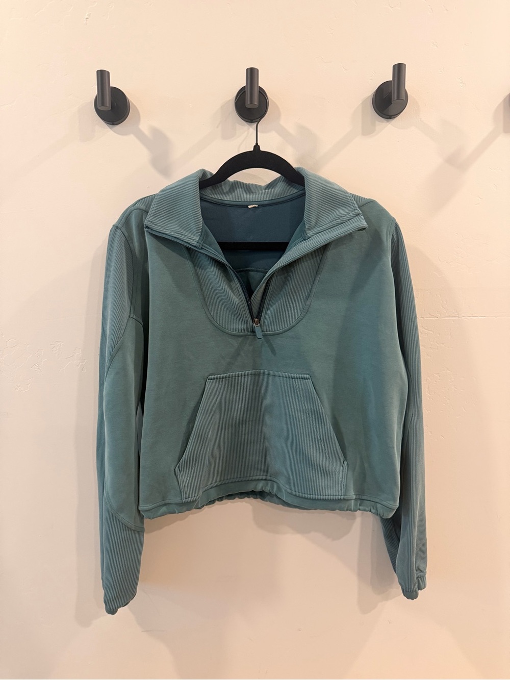 Lululemon Brushed Softstreme Ribbed Half-Zip (Storm Teal)